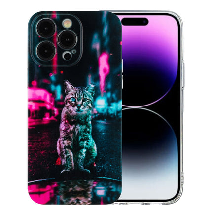 Colorful Painting Pattern TPU Phone Case, For iPhone 16, For iPhone 15 Pro Max, For iPhone 15 Pro