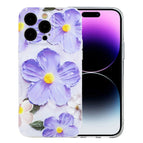 For iPhone 15 Pro / Purple Flowers