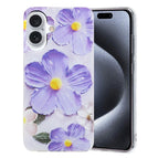 For iPhone 16 / Purple Flowers