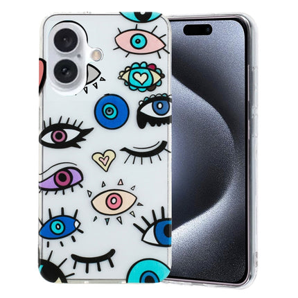 Colorful Painting Pattern TPU Phone Case, For iPhone 16, For iPhone 15 Pro Max, For iPhone 15 Pro