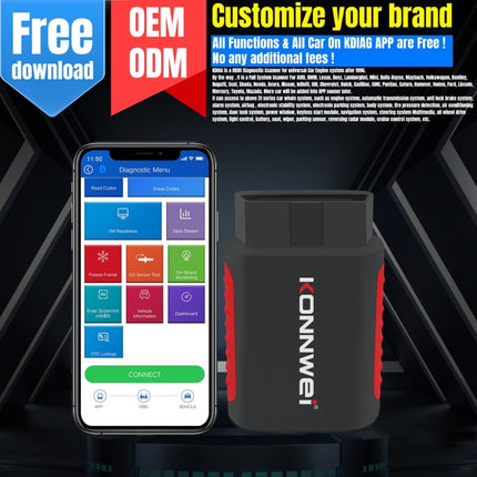 KONNWEI K DIAG Car OBDII Full System Diagnostic Scanner, K DIAG