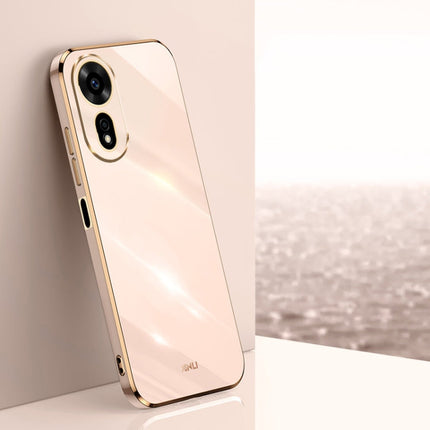 XINLI Straight 6D Plating Gold Edge TPU Phone Case, For Huawei Pura 70 Ultra, For Huawei Nova 12 SE, For Huawei Pura 70 Pro / Pura 70 Pro+