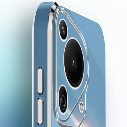 XINLI Straight 6D Plating Gold Edge TPU Phone Case, For Huawei Pura 70 Ultra, For Huawei Nova 12 SE, For Huawei Pura 70 Pro / Pura 70 Pro+