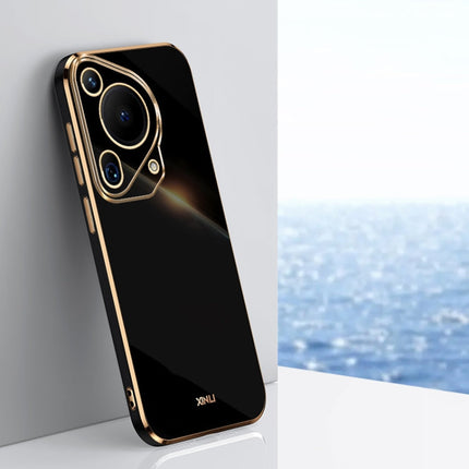 XINLI Straight 6D Plating Gold Edge TPU Phone Case, For Huawei Pura 70 Ultra, For Huawei Nova 12 SE, For Huawei Pura 70 Pro / Pura 70 Pro+