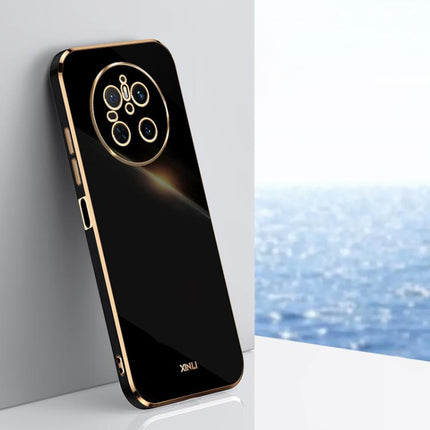 XINLI Straight 6D Plating Gold Edge TPU Phone Case, For Huawei Mate 70 Pro / 70 Pro+, For Huawei Mate 70, For Huawei Nova 13 Pro