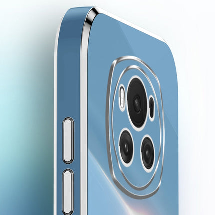 XINLI Straight 6D Plating Gold Edge TPU Shockproof Case with Ring Holder, For Honor Magic6 5G