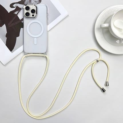 MagSafe Magnetic PC + TPU Phone Case with Lanyard, For iPhone 15 Pro, For iPhone 15 Plus