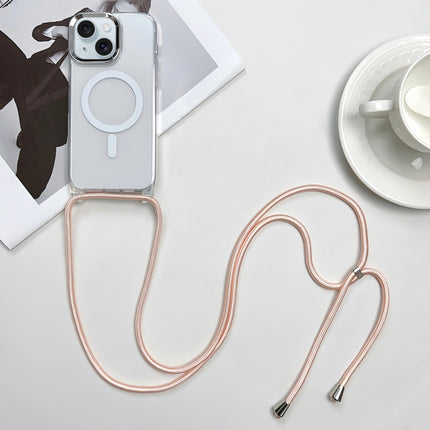 MagSafe Magnetic PC + TPU Phone Case with Lanyard, For iPhone 15 Pro, For iPhone 15 Plus