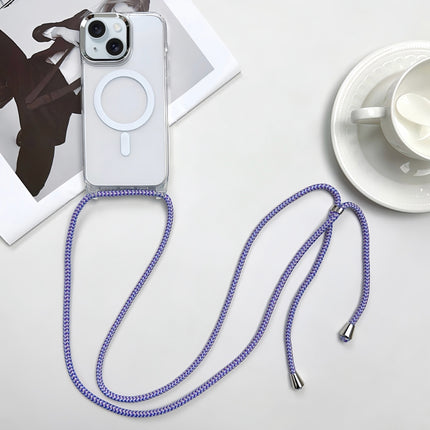 MagSafe Magnetic PC + TPU Phone Case with Lanyard, For iPhone 15, For iPhone 14 Plus