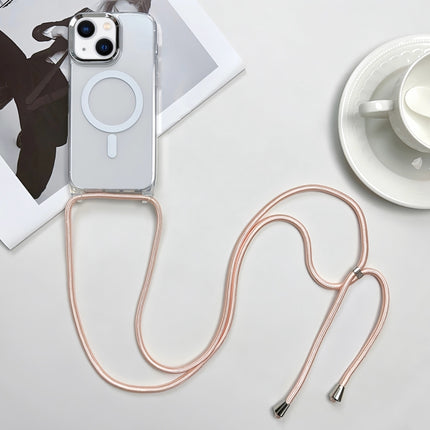 MagSafe Magnetic PC + TPU Phone Case with Lanyard, For iPhone 15, For iPhone 14 Plus