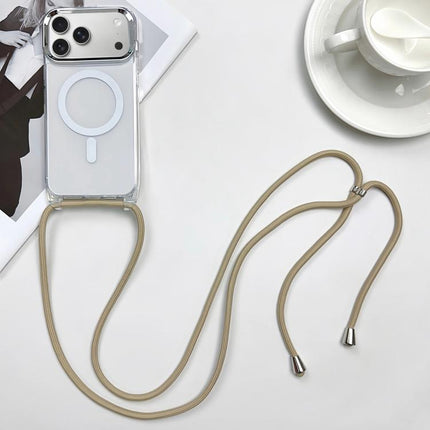 MagSafe Magnetic PC + TPU Phone Case with Lanyard, For iPhone 17e / 16e, For iPhone 17 Pro Max