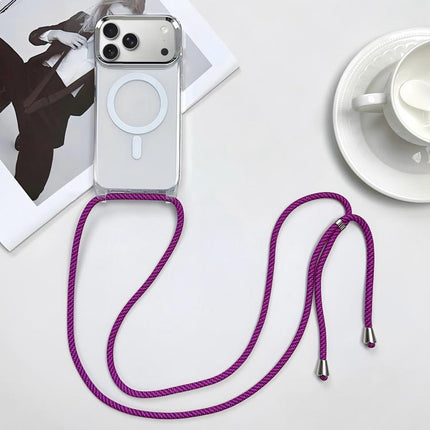 MagSafe Magnetic PC + TPU Phone Case with Lanyard, For iPhone 17e / 16e, For iPhone 17 Pro Max