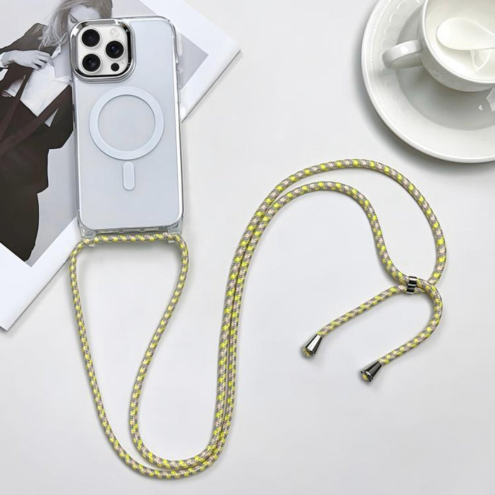 MagSafe Magnetic PC + TPU Phone Case with Lanyard, For iPhone 16 Pro, For iPhone 16 Plus