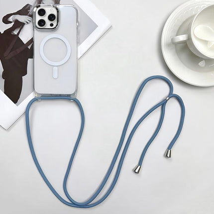 MagSafe Magnetic PC + TPU Phone Case with Lanyard, For iPhone 16 Pro, For iPhone 16 Plus