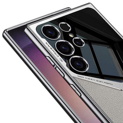 GKK Leather Electroplating Supersonic Speed Shockproof Phone Case, For Samsung Galaxy S25 Ultra 5G, For Samsung Galaxy S24 Ultra, For Samsung Galaxy S23 Ultra