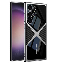 GKK Leather Electroplating Supersonic Speed Shockproof Phone Case, For Samsung Galaxy S25 Ultra 5G, For Samsung Galaxy S24 Ultra, For Samsung Galaxy S23 Ultra