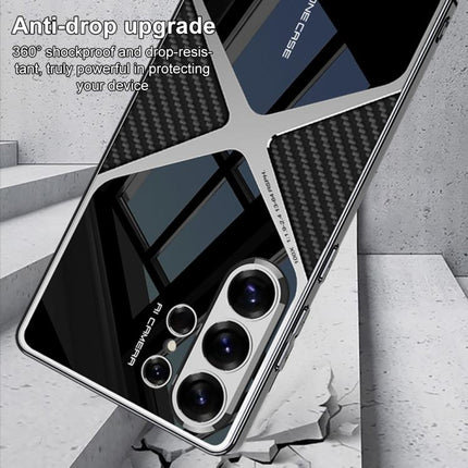 GKK Leather Electroplating Supersonic Speed Shockproof Phone Case, For Samsung Galaxy S26 Ultra 5G, For Samsung Galaxy S25 Ultra 5G, For Samsung Galaxy S24 Ultra, For Samsung Galaxy S23 Ultra