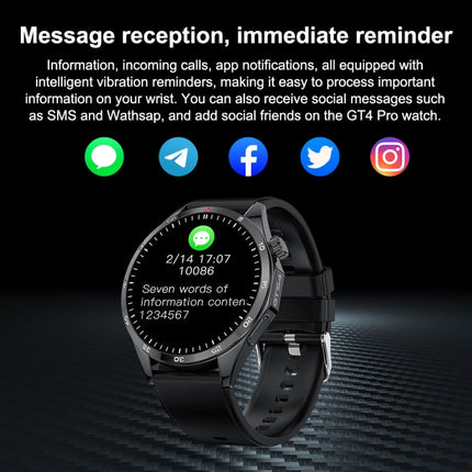 GTS4/LT09 1.5 inch IP67 Fitness Wellness Smart Watch Support Bluetooth Call / Sleep / Blood Oxygen / Heart Rate Health Monitor, Silicone Strap, Steel Strap
