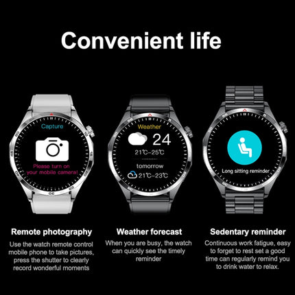 GS4/LT09 1.5 inch IP67 Fitness Wellness Smart Watch Support Bluetooth Call / Sleep / Blood Oxygen / Heart Rate Health Monitor, Silicone Strap, Steel Strap