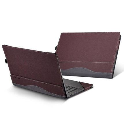 Leather Laptop Shockproof Protective Case, For HP Pavilion X360 Convertible 14-dy, For HP Pavilion Plus Laptop 14-eh / 14t-eh, For HP EliteBook 845 / 840 14 inch G11, For HP Elitebook 840 G7 / 845 G7 / G8, For HP Pavilion 14-ey                         ...