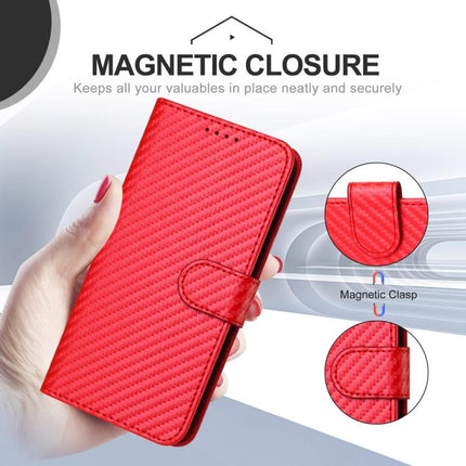 YX0070 Carbon Fiber Buckle Leather Phone Case with Lanyard, For iPhone 17e / 16e, For iPhone 17 Pro Max, For iPhone 17 Pro