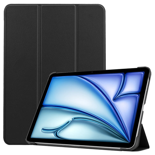 Custer Pure Color 3-Fold Holder Smart Leather Tablet Case, For iPad Air 13 2024 / 2025, For iPad Pro 13 2024