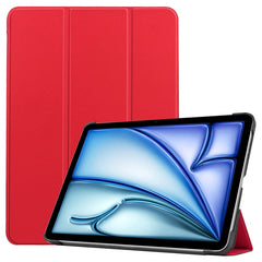 Custer Pure Color 3-Fold Holder Smart Leather Tablet Case, For iPad Air 13 2024 / 2025, For iPad Pro 13 2024