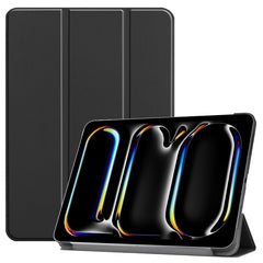 Custer Pure Color 3-Fold Holder Smart Leather Tablet Case, For iPad Air 13 2024 / 2025, For iPad Pro 13 2024