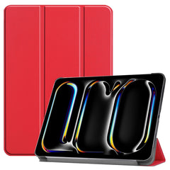 Custer Pure Color 3-Fold Holder Smart Leather Tablet Case, For iPad Air 13 2024 / 2025, For iPad Pro 13 2024