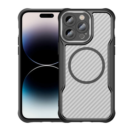 Carbon Fiber Texture MagSafe Translucent Phone Case, For iPhone 15, For iPhone 14, For iPhone 14 Pro, For iPhone 14 Pro Max, For iPhone 13 Pro Max, For iPhone 13 Pro