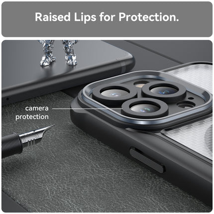 Carbon Fiber Texture MagSafe Translucent Phone Case, For iPhone 11 Pro