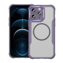 Carbon Fiber Texture MagSafe Translucent Phone Case, For iPhone 12, For iPhone 12 Pro Max, For iPhone 12 Pro, For iPhone 11 Pro Max, For iPhone 11, For iPhone 11 Pro