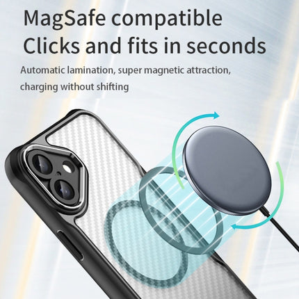 Carbon Fiber Texture MagSafe Translucent Phone Case, For iPhone 16 Pro, For iPhone 16 Plus, For iPhone 16, For iPhone 15 Pro Max, For iPhone 15 Pro, For iPhone 15 Plus / 14 Plus