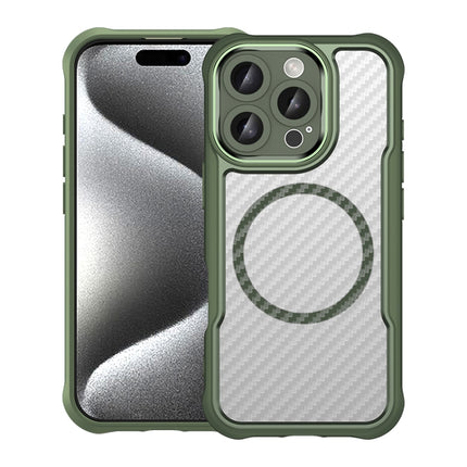 Carbon Fiber Texture MagSafe Translucent Phone Case, For iPhone 16 Pro, For iPhone 16 Plus, For iPhone 16, For iPhone 15 Pro Max, For iPhone 15 Pro, For iPhone 15 Plus / 14 Plus