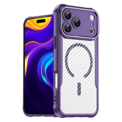 Carbon Fiber Texture MagSafe Translucent Phone Case, For iPhone 17 Pro Max, For iPhone 17 Pro, For iPhone 17, For  iPhone 17 Air, For iPhone 16e, For iPhone 16 Pro Max