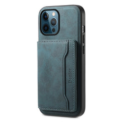 Denior D13 Retro Texture Leather MagSafe Card Bag Phone Case
