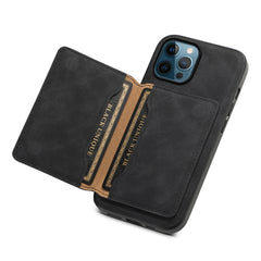 Denior D13 Retro Texture Leather MagSafe Card Bag Phone Case