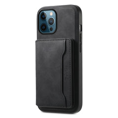 Denior D13 Retro Texture Leather MagSafe Card Bag Phone Case