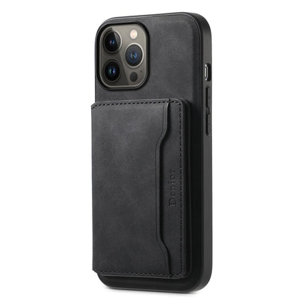 Denior D13 Retro Texture Leather MagSafe Card Bag Phone Case, For iPhone 13 Pro Max, For iPhone 13 Pro, For iPhone 12, For iPhone 12 Pro Max, For iPhone 12 Pro