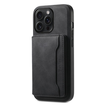 Denior D13 Retro Texture Leather MagSafe Card Bag Phone Case, For iPhone 15 Pro Max, For iPhone 15 Pro, For iPhone 15 Plus, For iPhone 15, For iPhone 14 Plus, For iPhone 13 / 14, For iPhone 14 Pro, For iPhone 14 Pro Max
