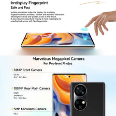 Ulefone Note 17 Pro, Screen Fingerprint, 6.78 inch Android 13 MediaTek Helio G99 MTK6789 Octa Core, NFC, Network: 4G
