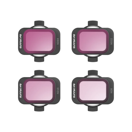 For DJI Avata 2 Sunnylife Camera Lens Filter, MCUV, ND8, ND16, ND32, ND64, ND128, 4 in 1 ND8/16/32/64, 5 in 1 ND8/16/32/64/128, 4 in 1 MCUV ND8/16/32, 6 in 1 MCUV ND8/16/32/64/128
