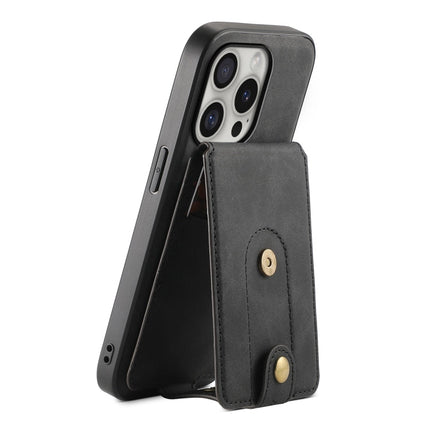 Denior D14 NK Retro Pattern MagSafe Magnetic Card Holder Leather Phone Case, For iPhone 17 Pro Max, For iPhone 17 Pro, For iPhone 17, For iPhone Air, For iPhone 16 Pro Max, For iPhone 16 Pro, For iPhone 16 Plus, For iPhone 16