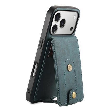 Denior D14 NK Retro Pattern MagSafe Magnetic Card Holder Leather Phone Case, For iPhone 17 Pro Max, For iPhone 17 Pro, For iPhone 17, For iPhone Air, For iPhone 16 Pro Max, For iPhone 16 Pro, For iPhone 16 Plus, For iPhone 16