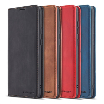 Forwenw Dream Series Oil Edge Strong Magnetism Horizontal Flip Leather Case with Holder & Card Slots & Wallet & Photo Frame, For Samsung Galaxy A21s, For Samsung Galaxy Note20, For Samsung Galaxy Note20 Ultra, For Xiaomi Redmi Note 9