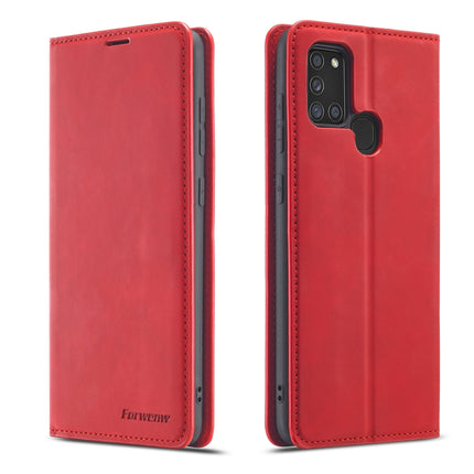 Forwenw Dream Series Oil Edge Strong Magnetism Horizontal Flip Leather Case with Holder & Card Slots & Wallet & Photo Frame, For Samsung Galaxy A21s, For Samsung Galaxy Note20, For Samsung Galaxy Note20 Ultra, For Xiaomi Redmi Note 9