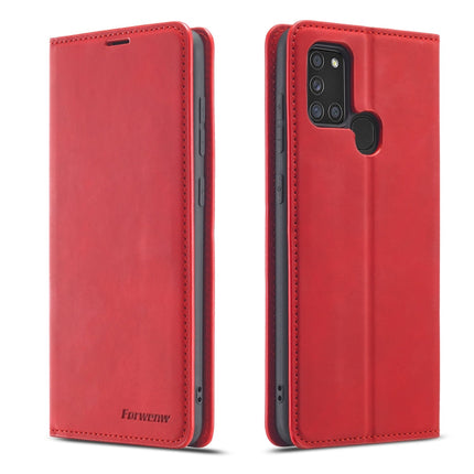 Forwenw Dream Series Oil Edge Strong Magnetism Horizontal Flip Leather Case with Holder & Card Slots & Wallet & Photo Frame, For Samsung Galaxy A21s, For Samsung Galaxy Note20, For Samsung Galaxy Note20 Ultra, For Xiaomi Redmi Note 9