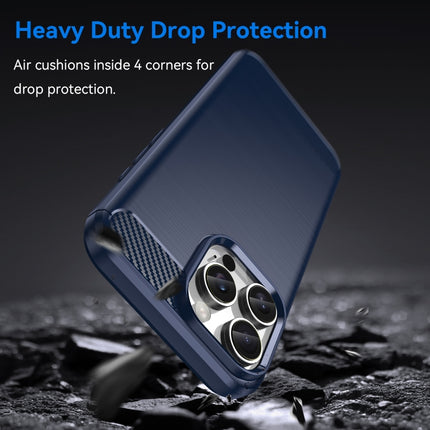 Brushed Texture Carbon Fiber TPU Phone Case, For iPhone 16