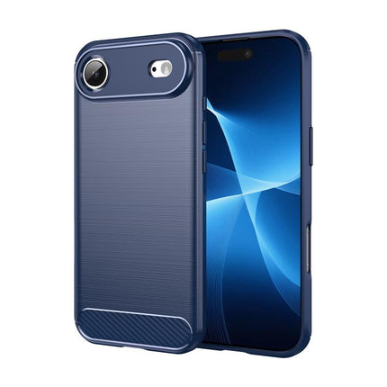 Brushed Texture Carbon Fiber TPU Phone Case, For iPhone 18 Pro / 17 Pro, For iPhone 18 Pro Max / 17 Pro Max, For iPhone 17e / 16e, For iPhone 17, For iPhone Air, For iPhone 16 Pro Max, For iPhone 16 Pro, For iPhone 16 Plus