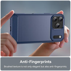 Brushed Texture Carbon Fiber TPU Phone Case
